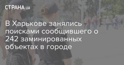В Харькове занялись поисками сообщившего о 242 заминированных объектах в городе