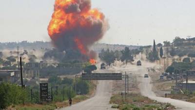 В Сирии взорвали колонну с российскими военными. ВИДЕО