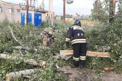 На юге Нижегородской области прошёл ураган и гроза с градом
