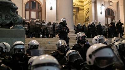 Украина отрицает свою причастность к беспорядкам в Сербии