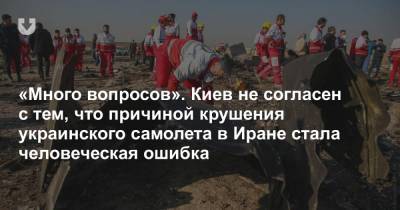 «Много вопросов». Киев не согласен с тем, что причиной крушения украинского самолета в Иране стала человеческая ошибка
