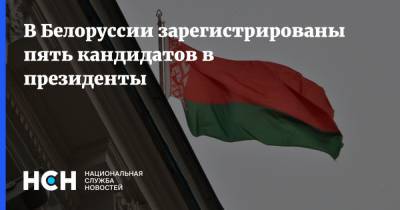 В Белоруссии зарегистрированы пять кандидатов в президенты