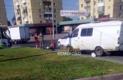 В Кемерове машина сбила человека на переходе