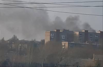 На западной окраине Донецка прогремел мощный взрыв