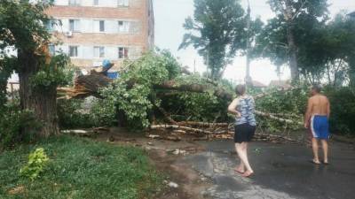 В Балаково под Саратовом прошел мощный ураган