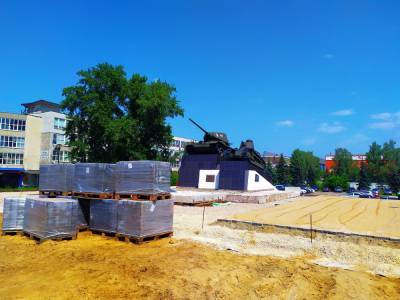 Старое покрытие на площади Славы в Сормове демонтировано на 90%
