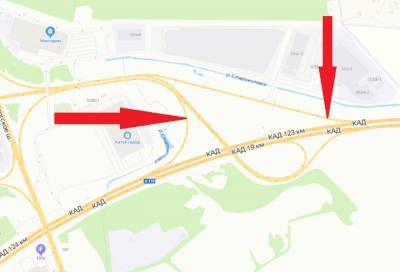 Два съезда будут перекрыты на развязке КАД и Выборгского шоссе