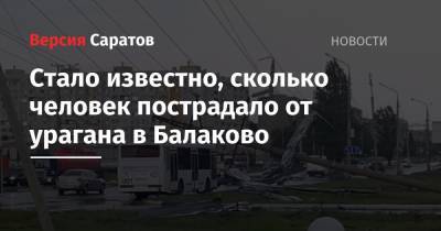 Юрий Юрин - Стало известно, сколько человек пострадало от урагана в Балаково - nversia.ru