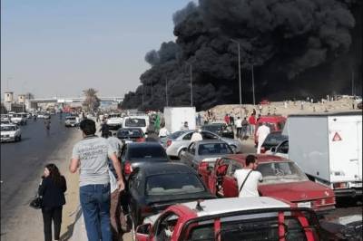 В Египте из-за искры от авто взорвался нефтепровод: фото с места происшествия