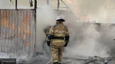 Возгорание произошло на обувном складе в Подмосковье