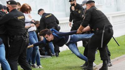 На акциях протеста в Белоруссии задержаны сотрудники СМИ