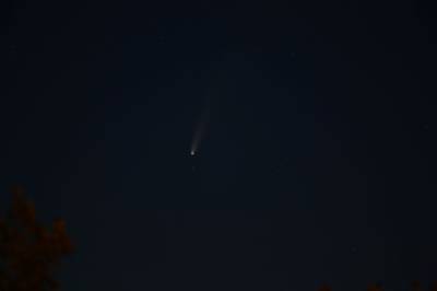 Очевидцы делятся фотографиями кометы «Неовайз» в кемеровском небе
