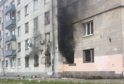 При пожаре на Краснопутиловской пострадала жительница Петербурга