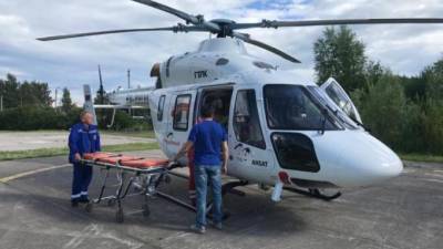 В начале недели вертолёт санавиации спас пятерых жителей Ленобласти