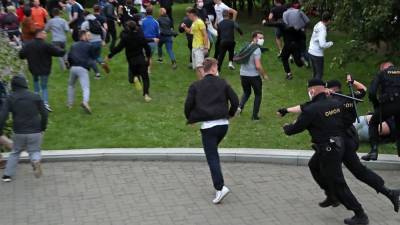 Свыше двухсот человек задержаны в столице Белоруссии за участие в несанкционированной акции