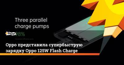 Oppo представила супербыструю зарядку Oppo 125W Flash Charge