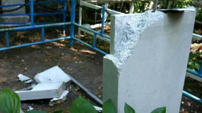 На кладбище под Челябинском устроили погром