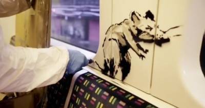 Рисунки с коронавирусными крысами появились в метро Лондона