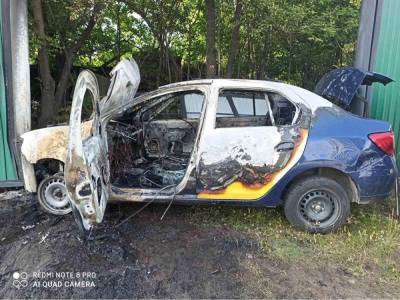 В госавтоинспекции рассказали подробности ДТП с возгоранием автомобиля такси в Челябинске
