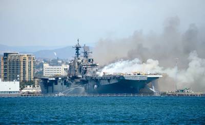 Die Welt (Германия): горит десантный корабль, в порту Сан-Диего — угроза катастрофы