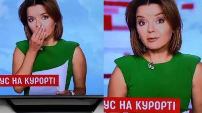 Украинская телеведущая «потеряла» зуб в прямом эфире