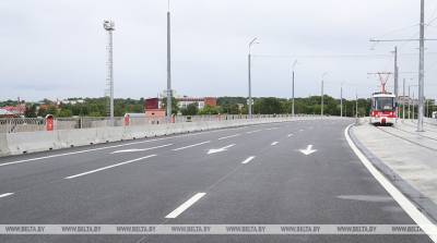 В Витебске торжественно пустили транспорт по новому мосту