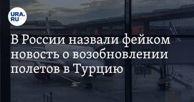 В России назвали фейком новость о возобновлении полетов в Турцию
