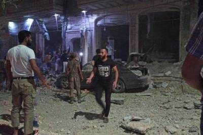 По городу Эль-Баб на севере Сирии нанесен авиаудар