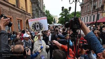 Провокаторы в Петербурге не добились успеха с незаконной акцией против поправок