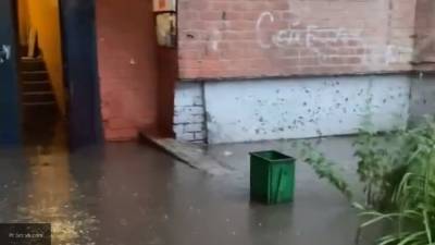 Последствия обильных ливней в Иркутске показали на видео