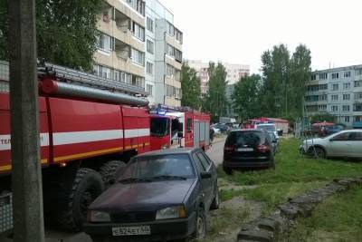13 спасателей тушили пожар в квартире на Запсковье