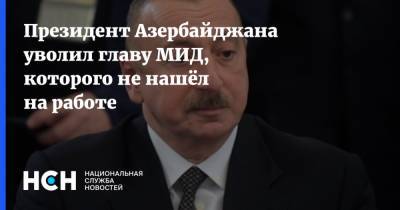 Президент Азербайджана уволил главу МИД, которого не нашёл на работе