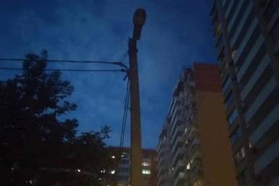 В Краснодаре жители улицы имени Академика Лукьяненко остались без освещения