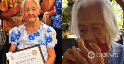 122-летняя филиппинка раскрыла секрет долголетия. Видео | Мир | OBOZREVATEL