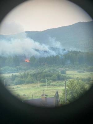 Жители сообщают о лесных пожарах в окрестностях Ильменского заповедника