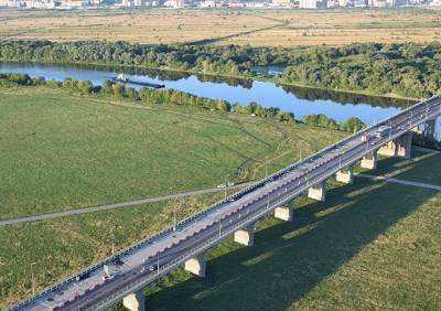 На Солотчинском мосту восстановят шумовые полосы