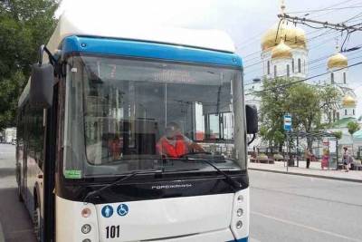 Семь тролейбусов в Ростове временно не работают из-за ливня