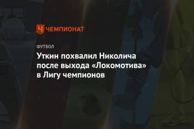Уткин похвалил Николича после выхода «Локомотива» в Лигу чемпионов
