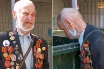 Соцслужбы: копавшийся в мусорном баке тюменский ветеран не нуждается в еде