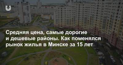 Какие районы в цене, а какие — нет. Показываем, как поменялся рынок квартир в Минске за 15 лет