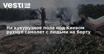 Под Киевом рухнул самолет с людьми на борту