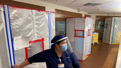 Некоторые больницы в Калифорнии переполнены больными с коронавирусом