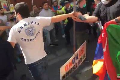 Азербайджанцы и армяне устроили разборки на улицах Лондона