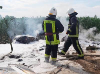 На Киевщине упал самолет: первые подробности