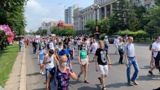 В Хабаровске началась протестная акция в поддержку Фургала. Снова вышли тысячи