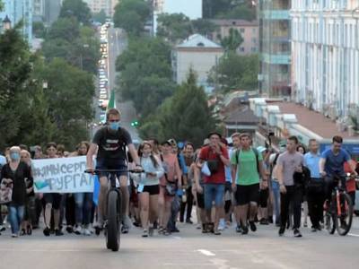 Поддержать Фургала в Хабаровске вышли 10 тыс. человек (видео)