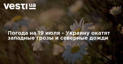 Погода на 19 июля - Украину окатят западные грозы и северные дожди