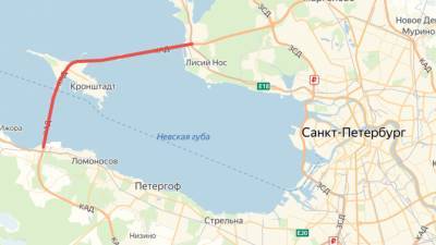 В Санкт-Петербурге перекроют проезд по дамбе - к Кронштадту будет не проехать