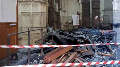 Большой орган собора во французском Нанте полностью сгорел