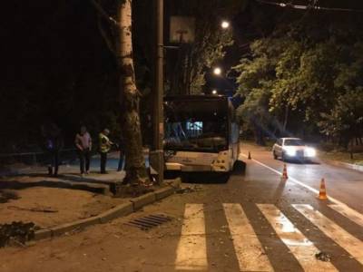 Шестеро пострадавших: в Запорожье автобус врезался в столб
